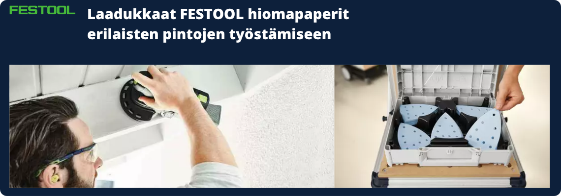 Festool poranterät ja konekärjet